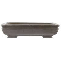 Bonsai pot 54.5x39x13cm dark-grey rectangular unglaced
