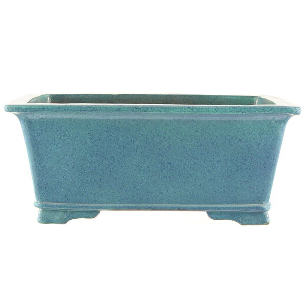 Bonsai pot 54x39x22cm light-blue rectangular glaced