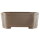 Bonsai pot 58.5x44.5x22.5cm dark-brown rectangular unglaced