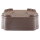 Bonsai pot 58.5x44.5x22.5cm dark-brown rectangular unglaced