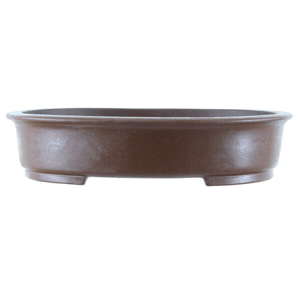 Bonsai pot 59.5x46x13cm antique-brown oval unglaced