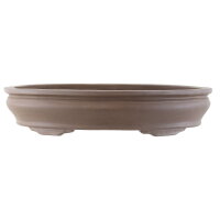 Bonsai pot 60.5x46x12.5cm dark-brown oval unglaced