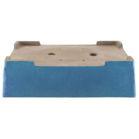 Maceta de bons&aacute;i 70x50x20cm azul-clara rectangular esmaltado
