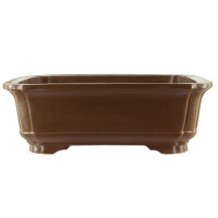 Bonsai pot 79x60.5x27.5cm brown rectangular unglaced