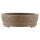 Bonsai pot 21x21x6.5cm dark-brown round unglaced