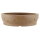Bonsai pot 25x25x7cm brown round unglaced
