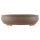 Bonsai pot 38.5x31x10cm dark-brown oval unglaced