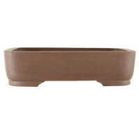 Bonsai pot 41x30x10.5cm dark-brown rectangular unglaced
