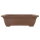 Bonsai pot 42x33.5x13cm dark-brown rectangular unglaced