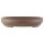 Bonsai pot 43.5x35x9cm dark-brown oval unglaced