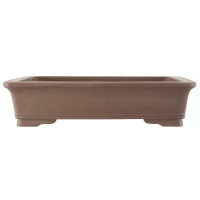 Bonsai pot 45x36.5x10.5cm dark-brown rectangular unglaced