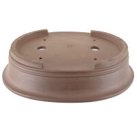 Bonsai pot 48x40.5x11.5cm dark-brown oval unglaced