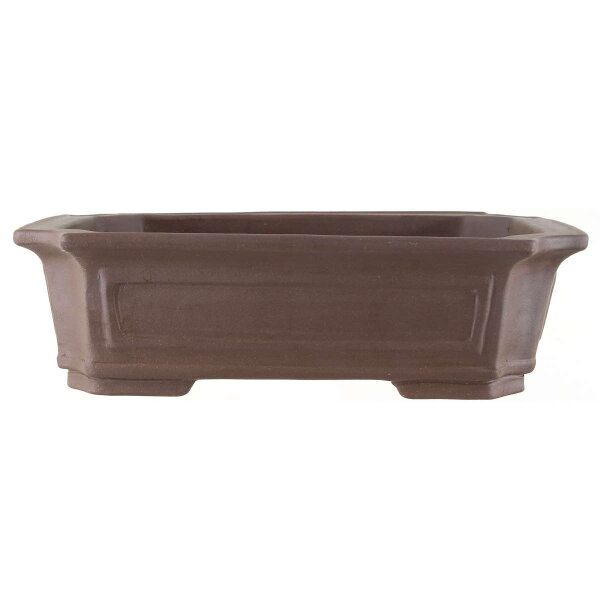 Bonsai pot 46x37.5x13cm dark-brown rectangular unglaced