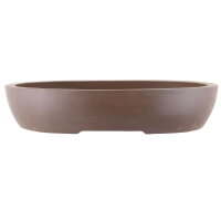 Bonsai pot 50.5x41x9.5cm dark-brown oval unglaced