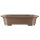 Bonsai pot 54x43x14cm dark-brown rectangular unglaced