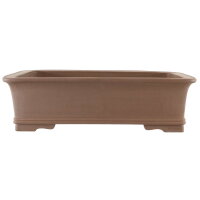 Bonsai pot 55x40.5x15.5cm brown rectangular unglaced