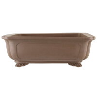 Bonsai pot 56.5x44.5x19cm dark-brown rectangular unglaced