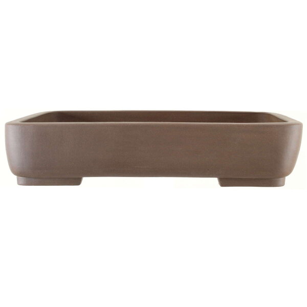 Bonsai pot 59.5x43.5x12.5cm dark-brown rectangular unglaced