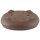 Pot à bonsaï 35x26x10cm marron-foncé ovale en grès