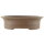 Bonsai pot 35.5x28x9.5cm dark-brown oval unglaced