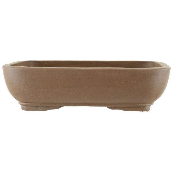 Bonsai pot 36x28x9.5cm dark-brown rectangular unglaced