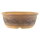Bonsai pot 16x16x6,5cm brown round unglaced