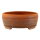 Bonsai pot 20,5x20,5x8,5cm redbrown round unglaced