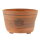 Pot à bonsaï 15x15x9,5cm marron clair rond en grès