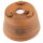 Bonsai pot 15x15x9,5cm light brown round unglaced