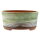 Bonsai pot 24x24x11cm sea green round glaced