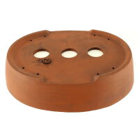 Bonsai pot 33x24x8,5cm brown oval unglaced