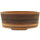 Bonsai pot 19,5x19,5x7,5cm darkbrown round unglaced