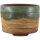 Bonsai pot 16x16x11,5cm sea green round glaced