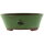 Bonsai pot 23x23x8,5cm sea green round glaced