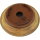Bonsai pot 24x23,5x6cm brown round unglaced