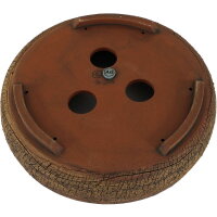 Bonsai pot 30,5x30,5x7,5cm darkbrown round unglaced