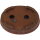 Bonsai pot 31x24x6cm brown oval unglaced
