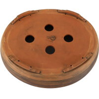 Bonsai pot 44x37x11cm darkbrown oval unglaced