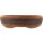 Pot à bonsaï 44x37x11cm marron foncé ovale en grès
